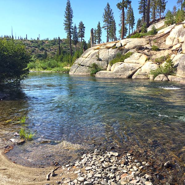 Fishing at the Middle Fork of the San Joaquin River